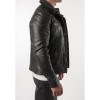 Mauritius MMTorric - Geacă de Piele Bărbați Neagră Regular Fit, Stil Field Jacket Geacă de Piele Bărbați Mauritius Neagră MMTorric cu Guler din Blană Artificială
