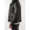 Mauritius MMTorric - Geacă de Piele Bărbați Neagră Regular Fit, Stil Field Jacket Geacă de Piele Bărbați Mauritius Neagră MMTorric cu Guler din Blană Artificială