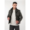 Mauritius MMTorric - Geacă de Piele Bărbați Olive Închis Regular Fit, Stil Field Jacket Geacă de Piele Bărbați Mauritius Olive Închis MMTorric cu Guler din Blană Artificială
