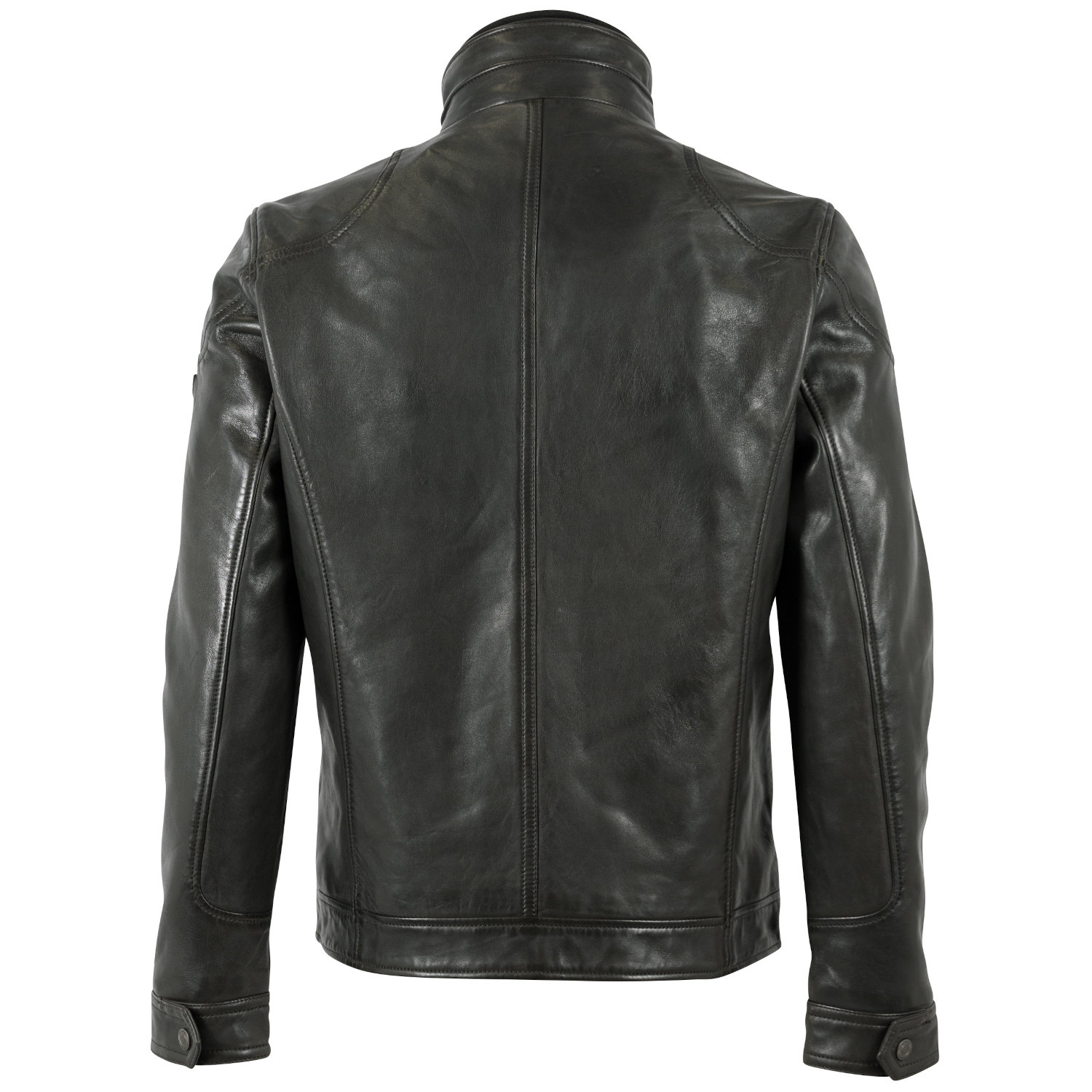 Mauritius MMTorric - Geacă de Piele Bărbați Olive Închis Regular Fit, Stil Field Jacket Geacă de Piele Bărbați Mauritius Olive Închis MMTorric cu Guler din Blană Artificială
