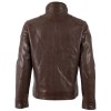 Mauritius MMTorric - Geacă de Piele Bărbați Whiskey Regular Fit, Stil Field Jacket Geacă de Piele Bărbați Mauritius Whiskey MMTorric cu Guler din Blană Artificială