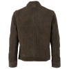 Mauritius MMTriven Geacă de Piele Bărbați Olive Deschis Regular Fit Stil Casual Geacă de piele întoarsă pentru bărbați Mauritius MMTriven olive deschis