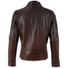 Mauritius MMTydian - Geacă de Piele Bărbați Castanie Regular Fit, Stil Biker Vintage Geacă de Piele Bărbați Mauritius Castanie MMTydian Stil Biker