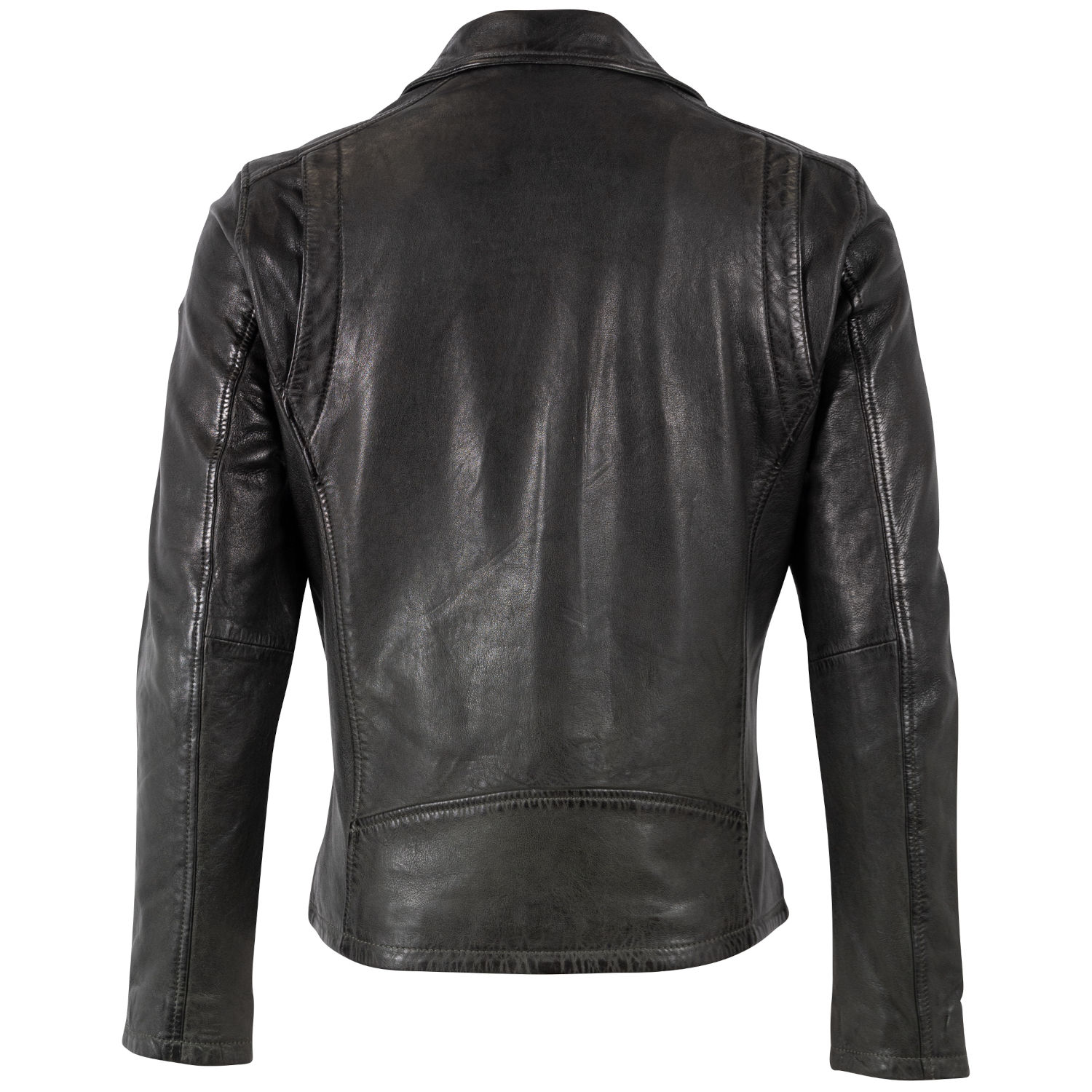 Mauritius MMTydian - Geacă de Piele Bărbați Verde Închis Regular Fit, Stil Biker Vintage Geacă de Piele Bărbați Mauritius Verde Închis MMTydian Stil Biker