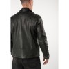 Mauritius MMTydian - Geacă de Piele Bărbați Verde Închis Regular Fit, Stil Biker Vintage Geacă de Piele Bărbați Mauritius Verde Închis MMTydian Stil Biker