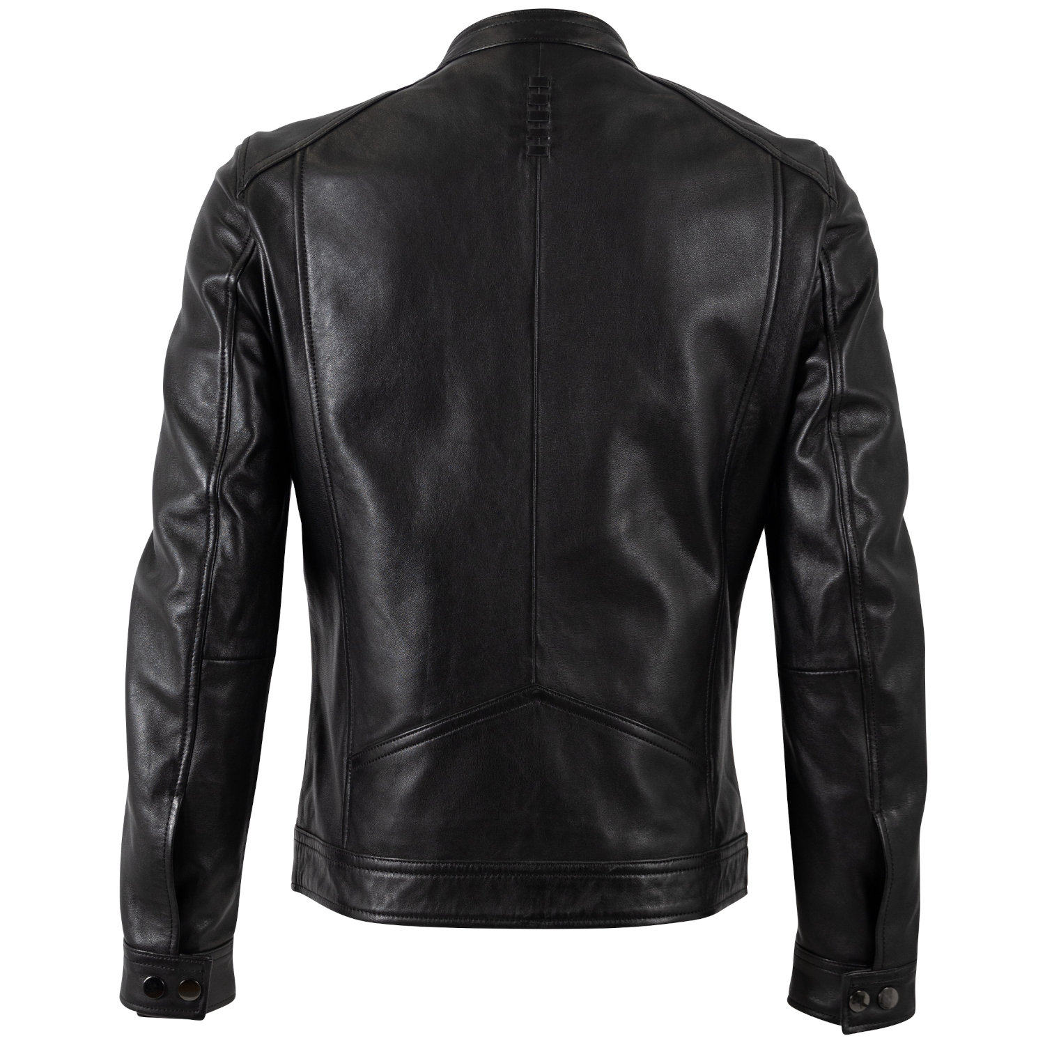 Mauritius MMTyron – geacă de piele naturală neagră Slim Fit biker geacă de piele bărbați Mauritius MMTyron neagră slim fit stil biker