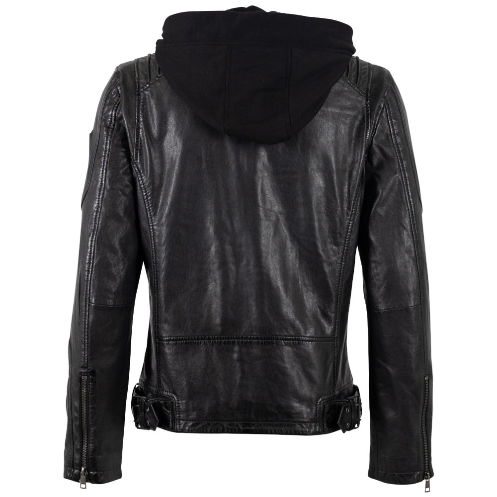 Geaca de Piele Barbati Mauritius Antracit Inchis MMUbaldo - readytowear