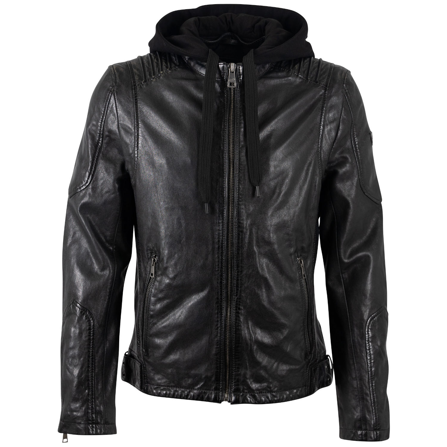 Geaca de Piele Barbati Mauritius Antracit Inchis MMUbaldo – Geci de Piele