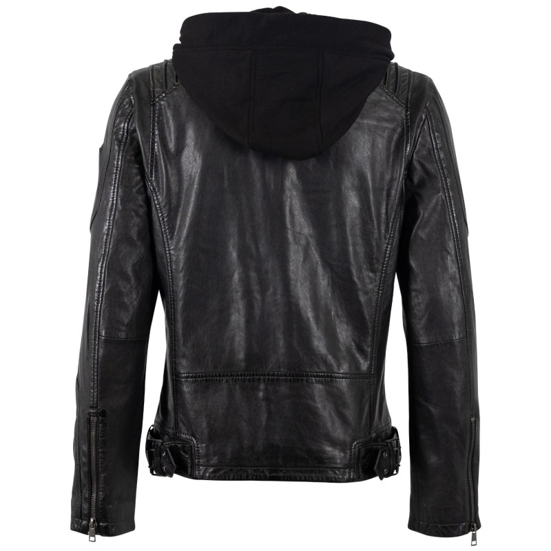 Geaca de Piele Barbati Mauritius Antracit Inchis MMUbaldo – Geci de Piele