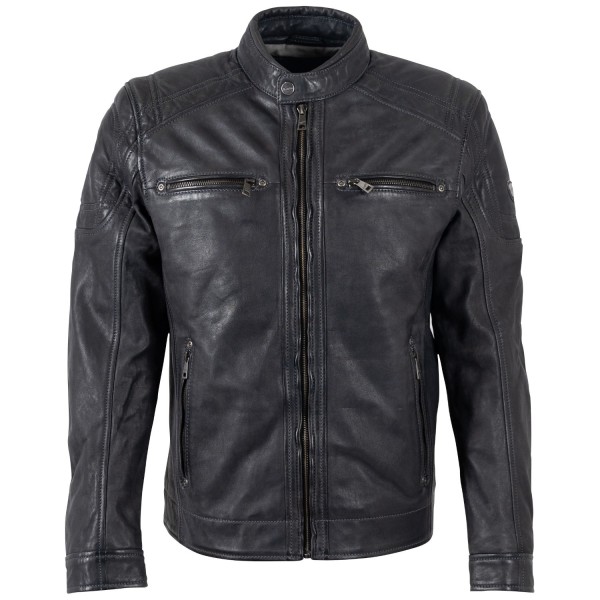 Geaca de Piele Barbati Mauritius Bleumarin MMVitum