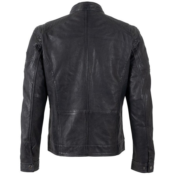 Geaca de Piele Barbati Mauritius Bleumarin MMVitum