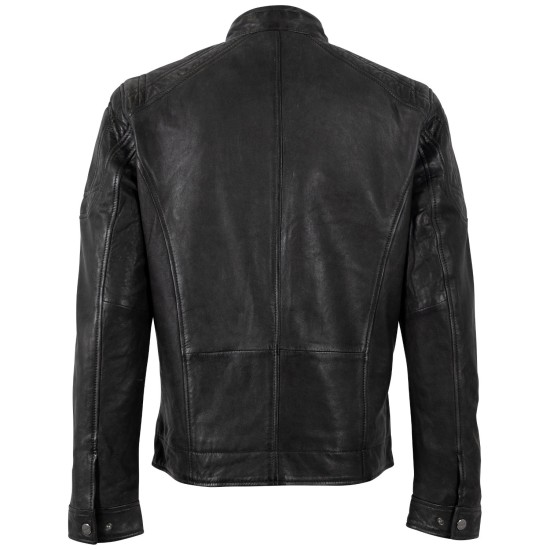 Geaca de Piele Barbati Mauritius Neagra MMVitum Geaca de Piele Barbati Mauritius Neagra MMVitum