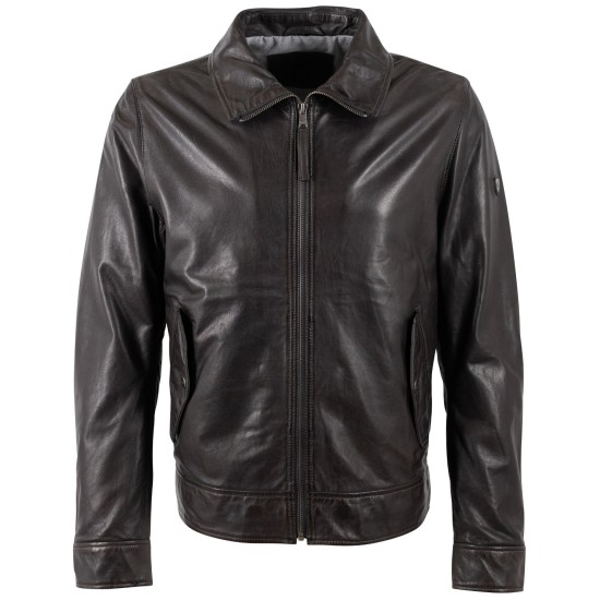 Geaca de Piele Barbati Mauritius Maro Inchis MMVylli