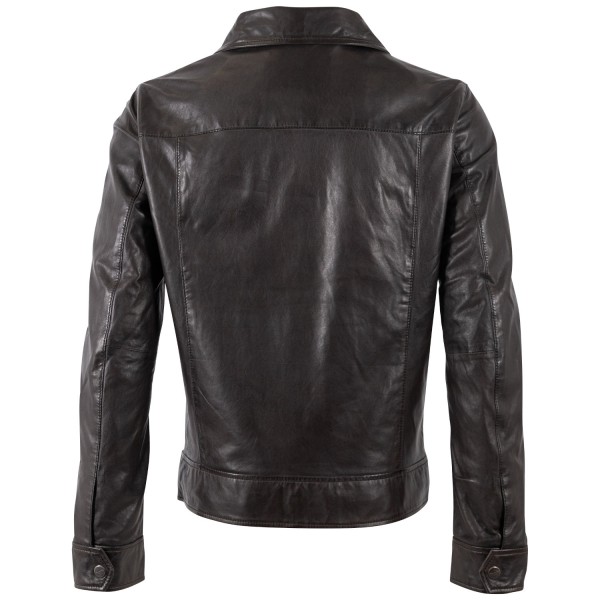 Geaca de Piele Barbati Mauritius Maro Inchis MMVylli