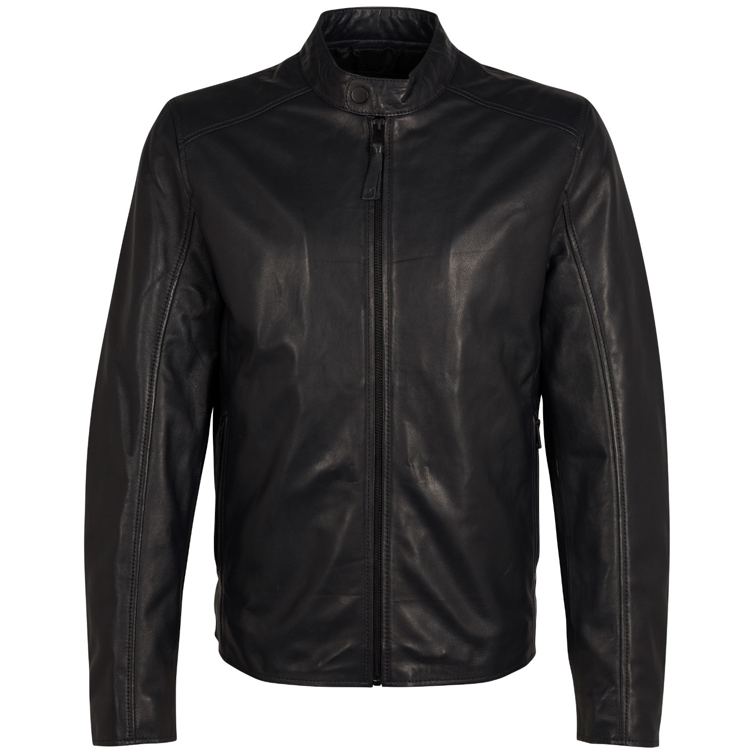 Geaca de Piele Barbati Mauritius Silver Bleumarin Inchis MSMKovin – Geci de Piele