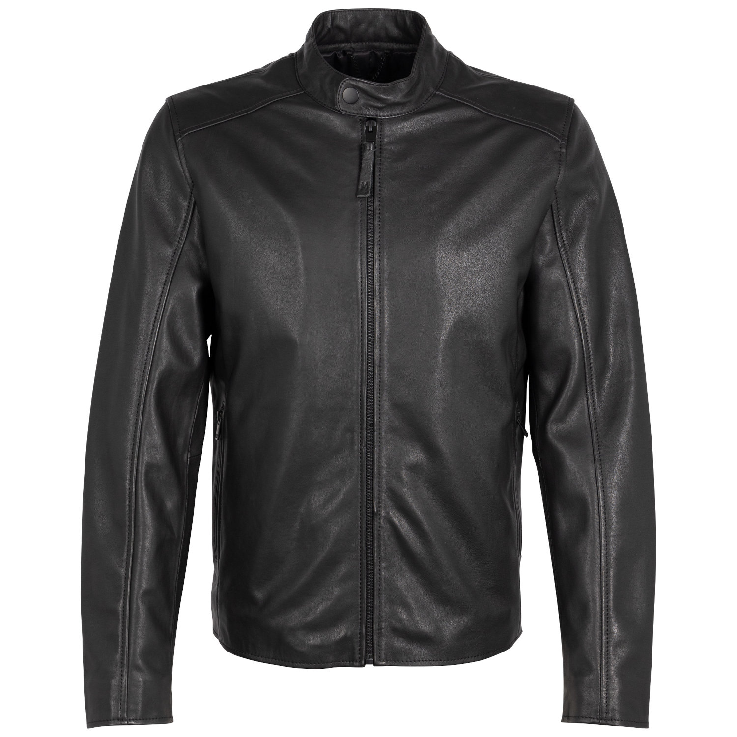 Geaca de Piele Barbati Mauritius Silver Neagra MSMKovin – Geci de Piele