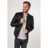 Geaca de Piele Barbati Mauritius Silver Neagra MSMKovin – Geci de Piele