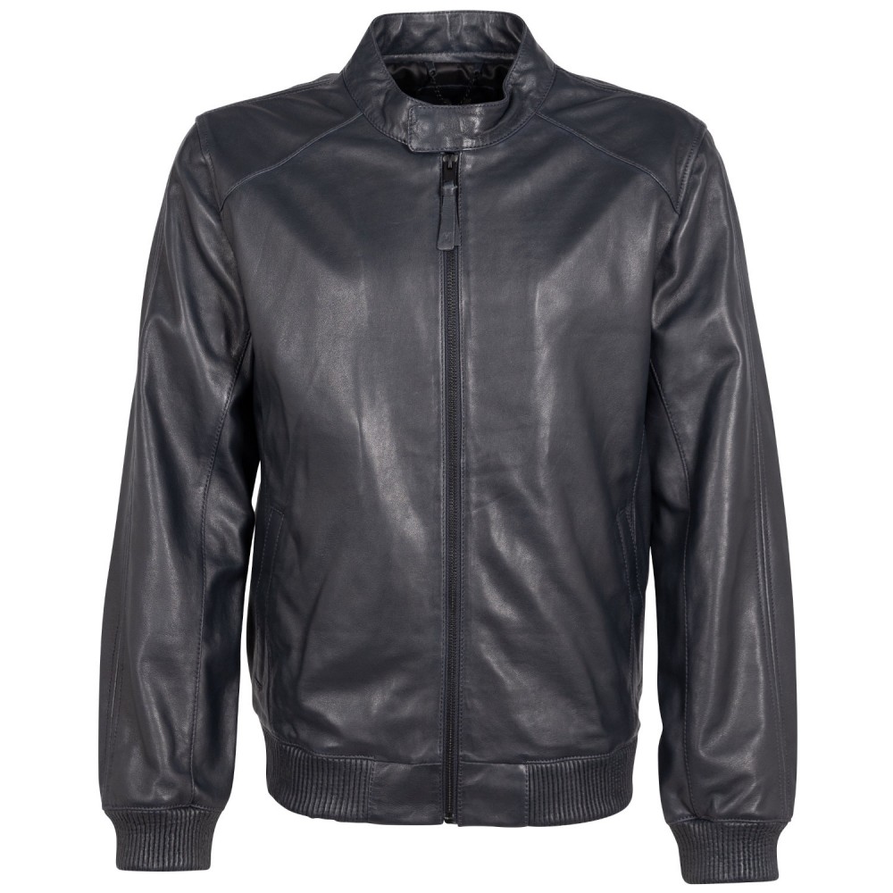 Geaca de Piele Barbati Mauritius Silver Bleumarin Inchis MSMLucano – Geci de Piele Geaca de Piele Barbati Mauritius Silver Bleumarin Inchis MSMLucano – Geci de Piele