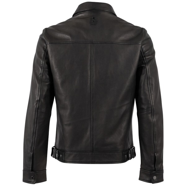 Geaca de Piele Barbati Mauritius Silver Neagra MSMMirot Geaca de Piele Barbati Mauritius Silver Neagra MSMMirot