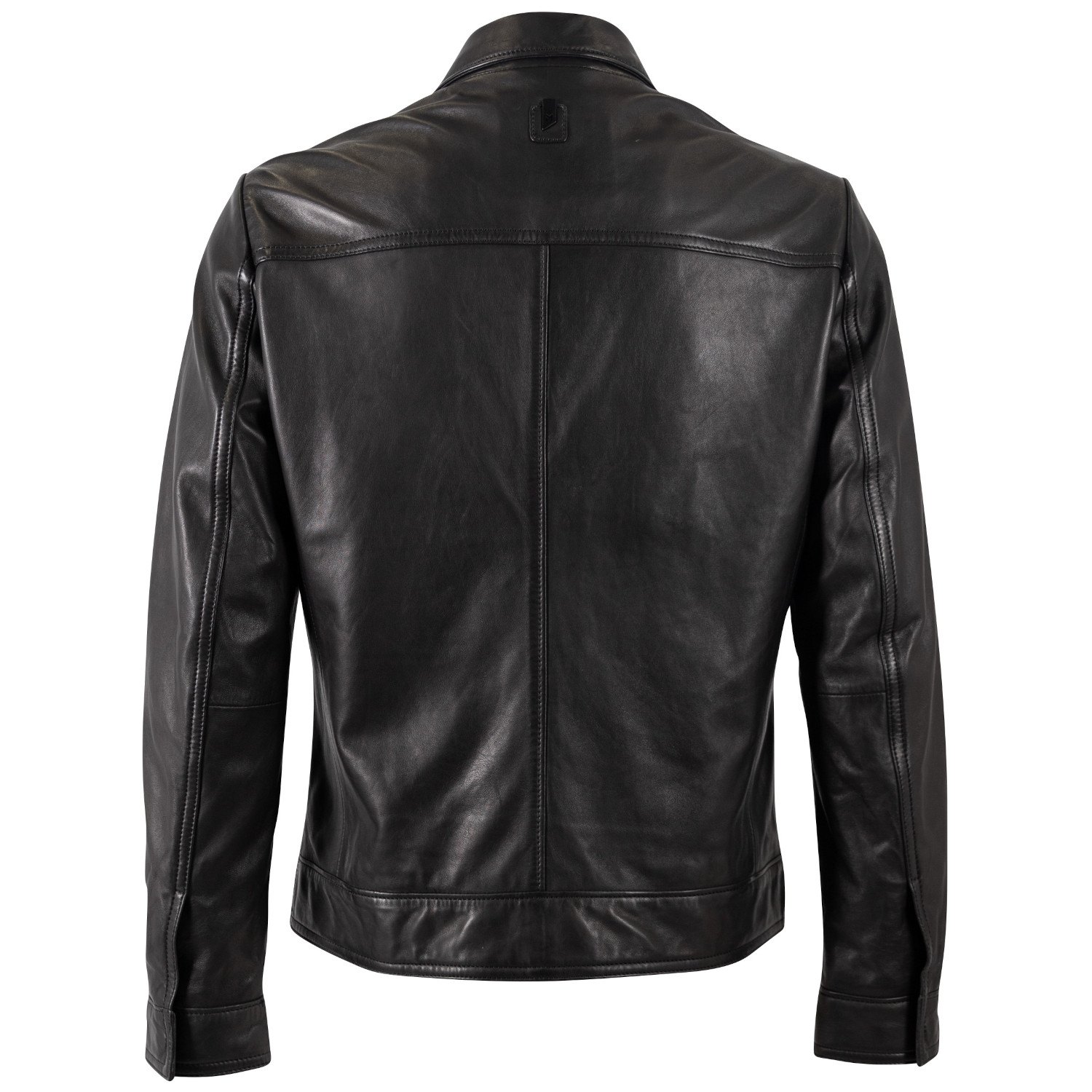 Geaca de Piele Barbati Mauritius Silver Neagra MSMPaako – Geci de Piele