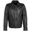 geaca de piele naturala barbati mauritius silver neagra model msmparvis