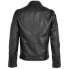 geaca de piele naturala barbati mauritius silver neagra model msmparvis