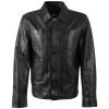 Geaca de piele barbati Mauritius Silver MSMPevek neagra