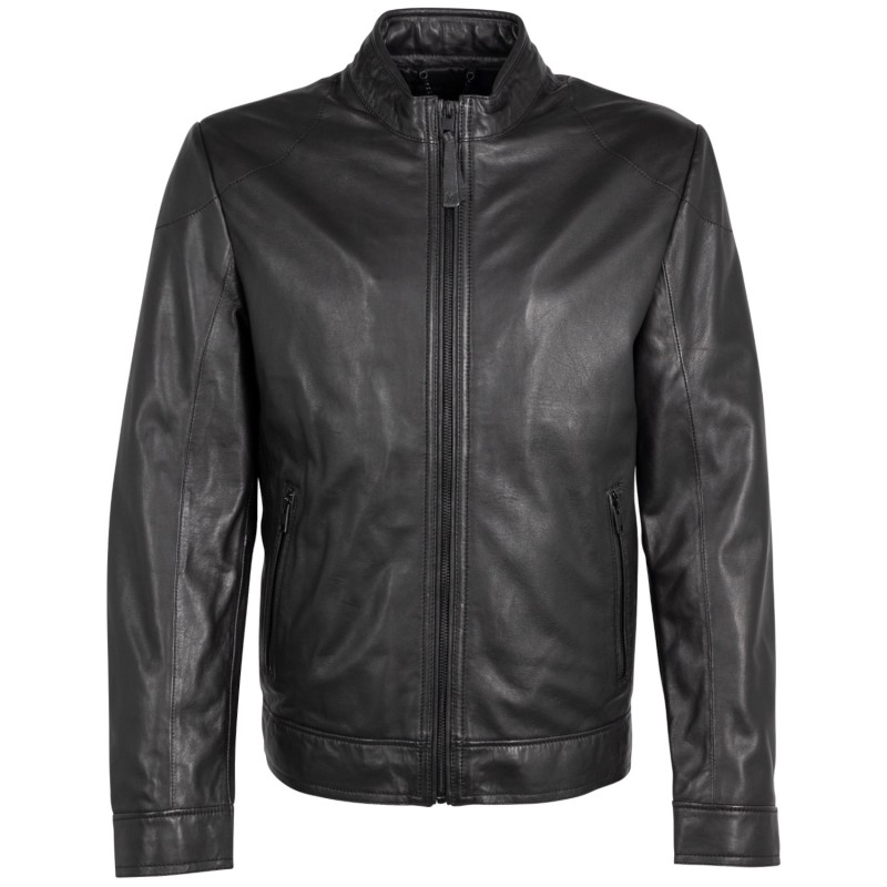 Geaca de Piele Barbati Mauritius Silver Neagra MSMTaavi – Geci de Piele Geaca de Piele Barbati Mauritius Silver Neagra MSMTaavi – Geci de Piele