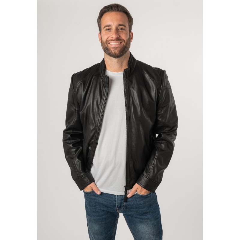 Geaca de Piele Barbati Mauritius Silver Neagra MSMTaavi – Geci de Piele Geaca de Piele Barbati Mauritius Silver Neagra MSMTaavi – Geci de Piele