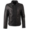 Geaca de piele barbati Mauritius Silver MSMTammio neagra, stil biker