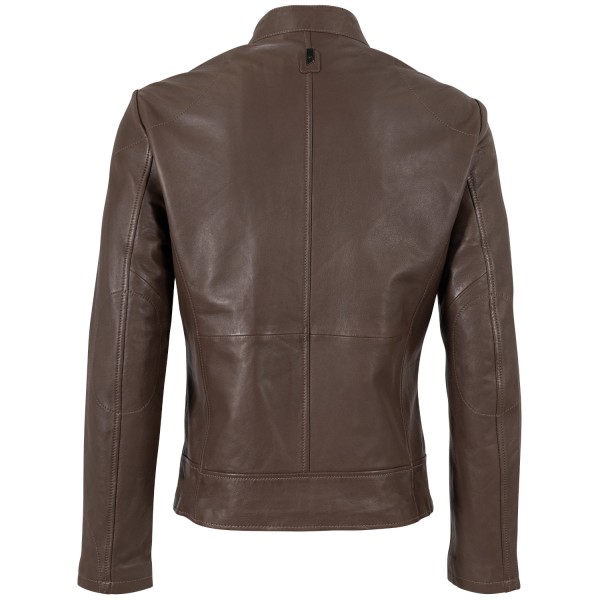 Geaca de Piele Barbati Mauritius Silver Maro Inchis MSMTonkin
