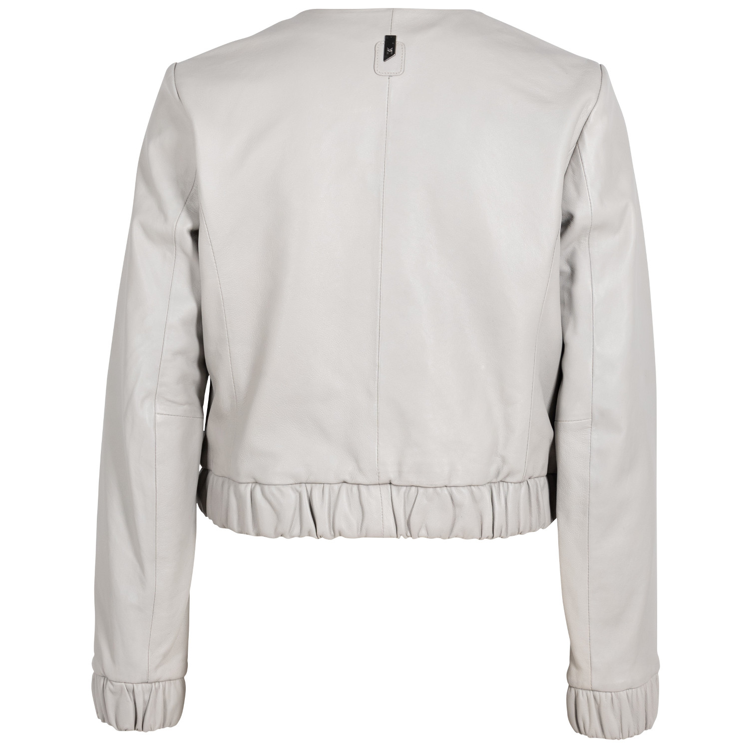 Geaca Scurta de Piele Dama Mauritius Silver Gri Argintiu MSWAnysha – Geci de Piele