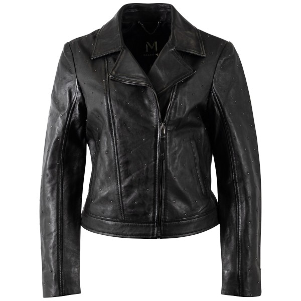 Geaca de Piele Dama Mauritius Silver Neagra MSWGiljana