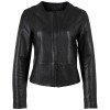 Geaca de Piele Dama Mauritius Silver Neagra MSWLerissa