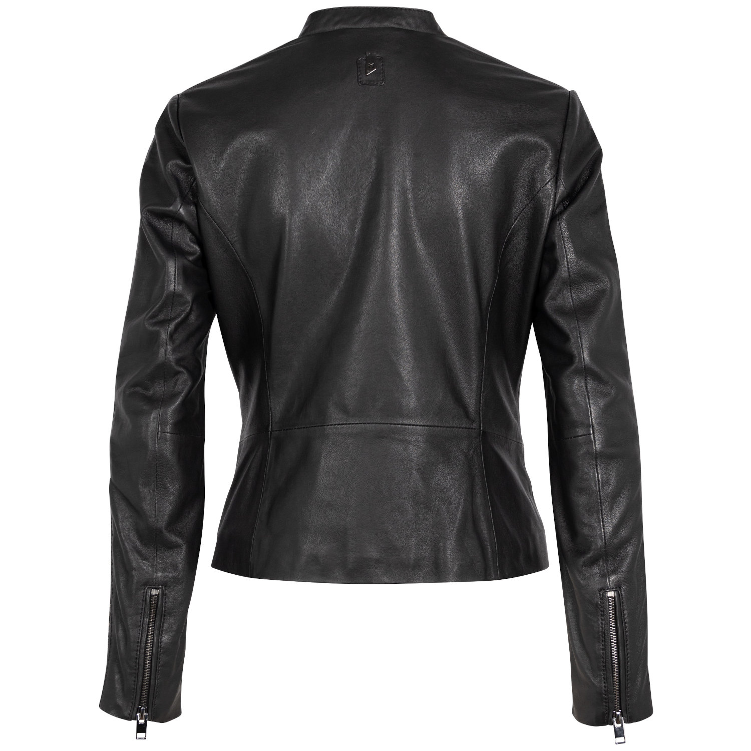 Geaca de Piele Dama Mauritius Silver Neagra MSWNayah – Geci de Piele