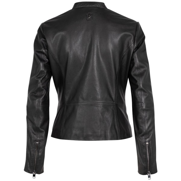 Geaca de Piele Dama Mauritius Silver Neagra MSWNayah Geaca de Piele Dama Mauritius Silver Neagra MSWNayah