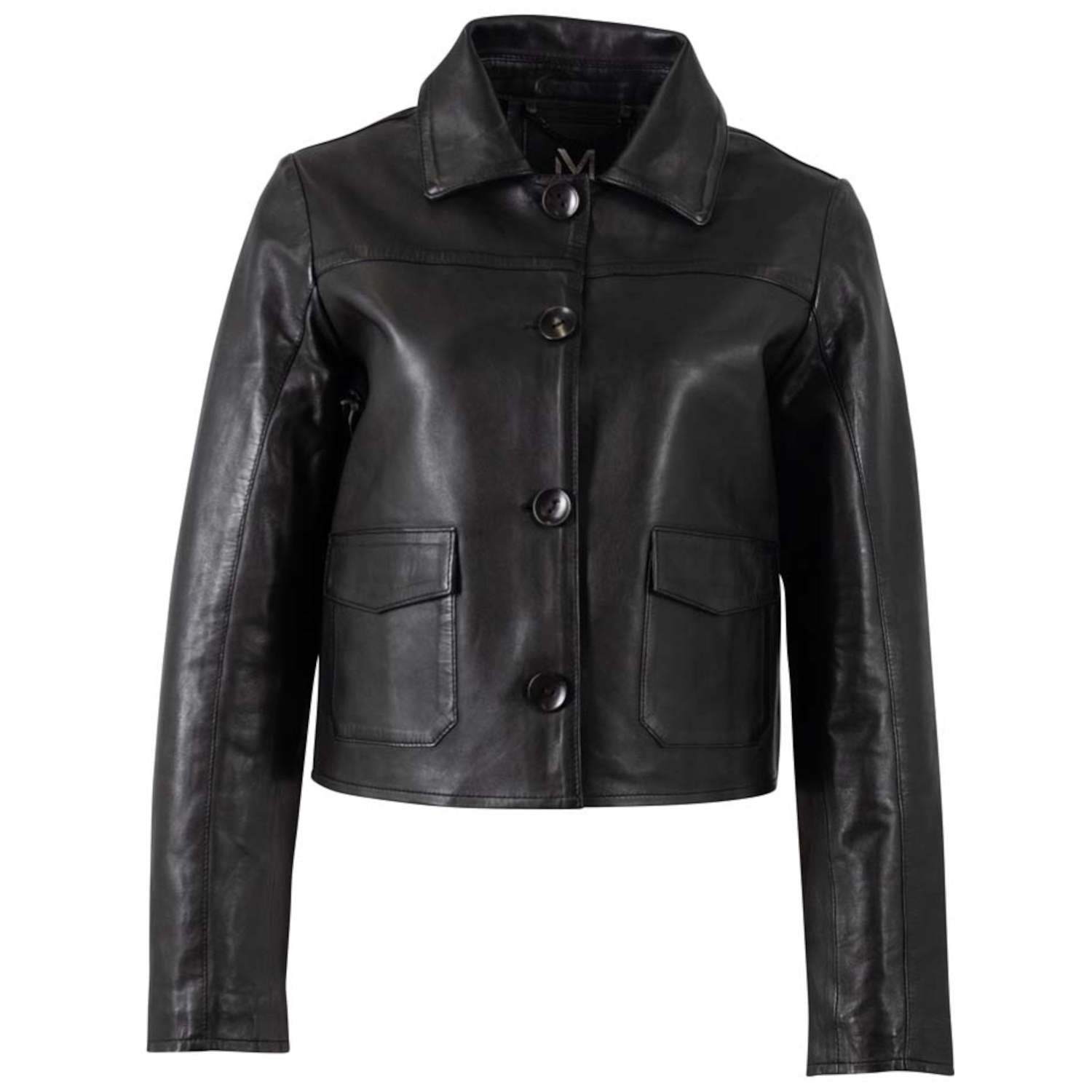 Geaca Scurta de Piele Dama Mauritius Silver Neagra MSWPalesa – Geci de Piele