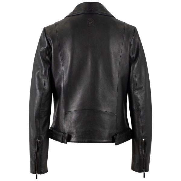 Geaca de Piele Dama Mauritius Silver Neagra MSWVilja