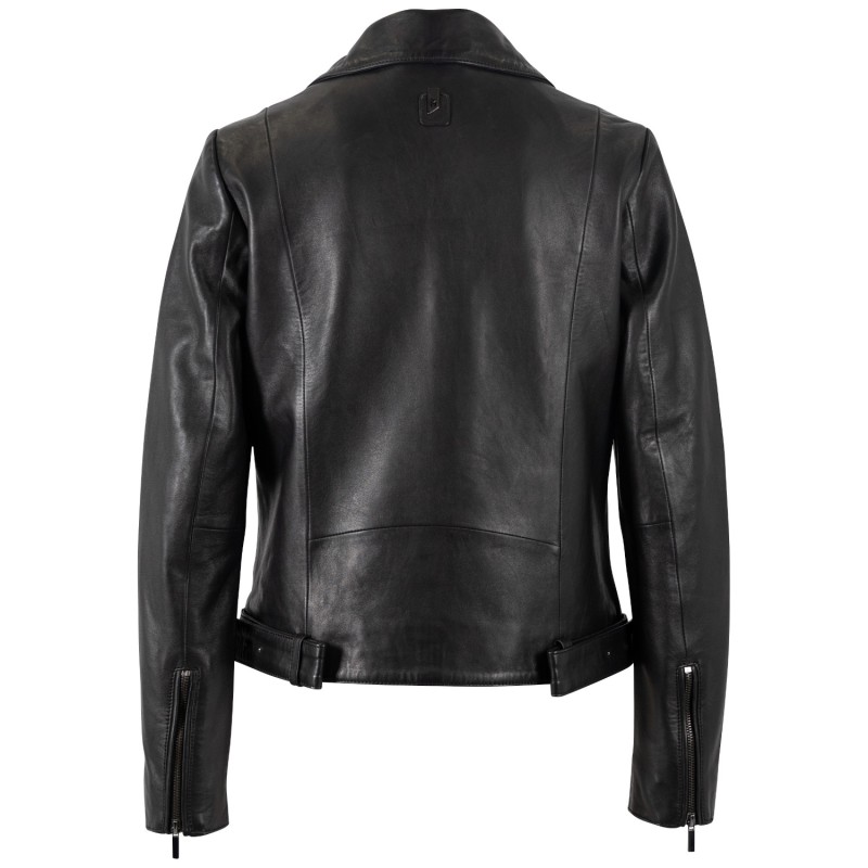 Geaca de Piele Dama Mauritius Silver Neagra MSWVilja – Geci de Piele