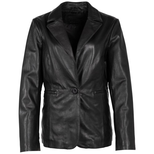 Sacou de Piele Dama Mauritius Negru MWAada