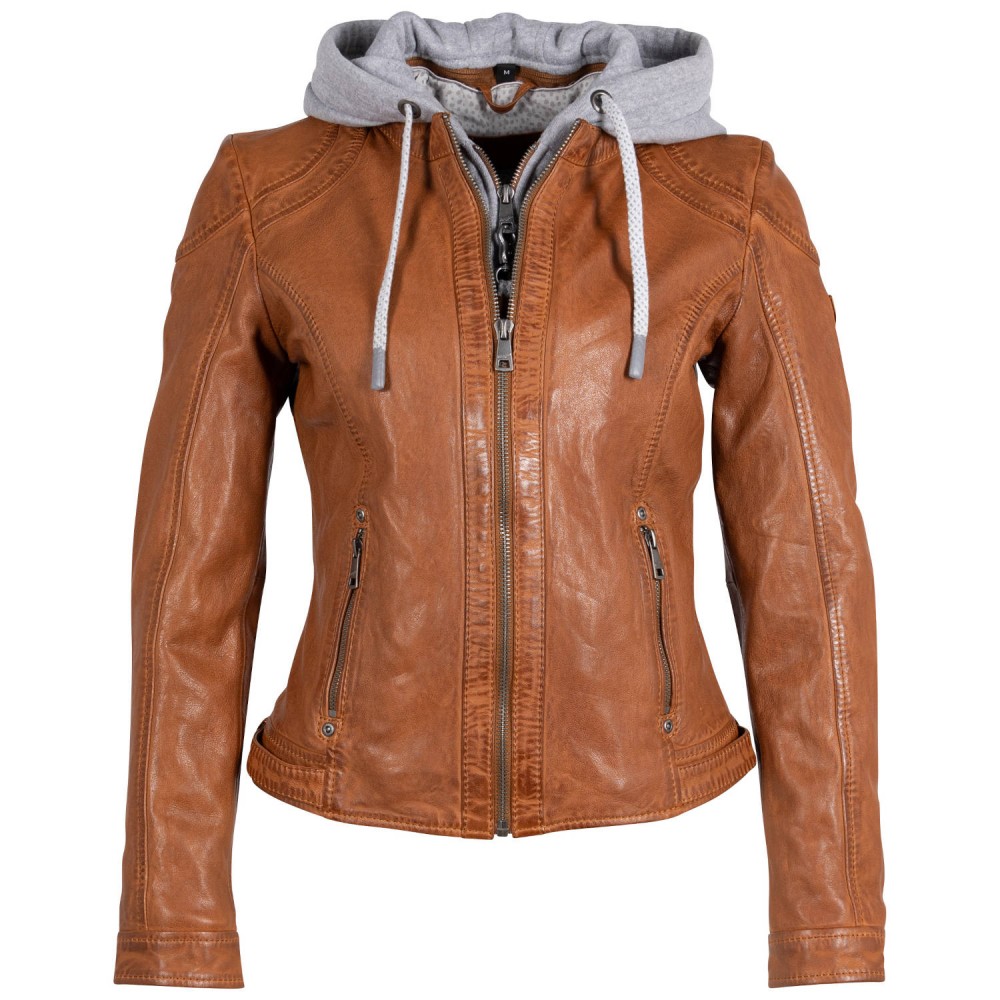 Geaca de Piele Dama Mauritius Coniac MWAdila - readytowear