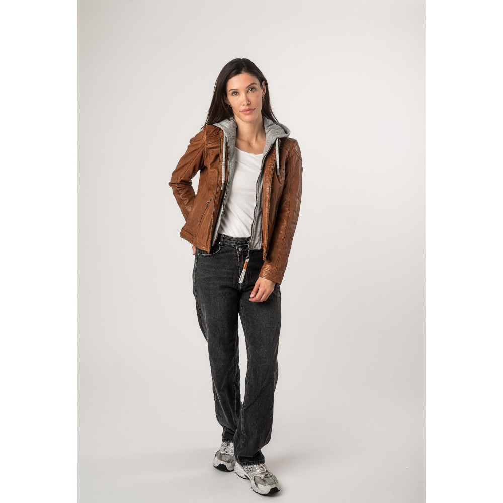 Geaca de Piele Dama Mauritius Coniac MWAdila - readytowear