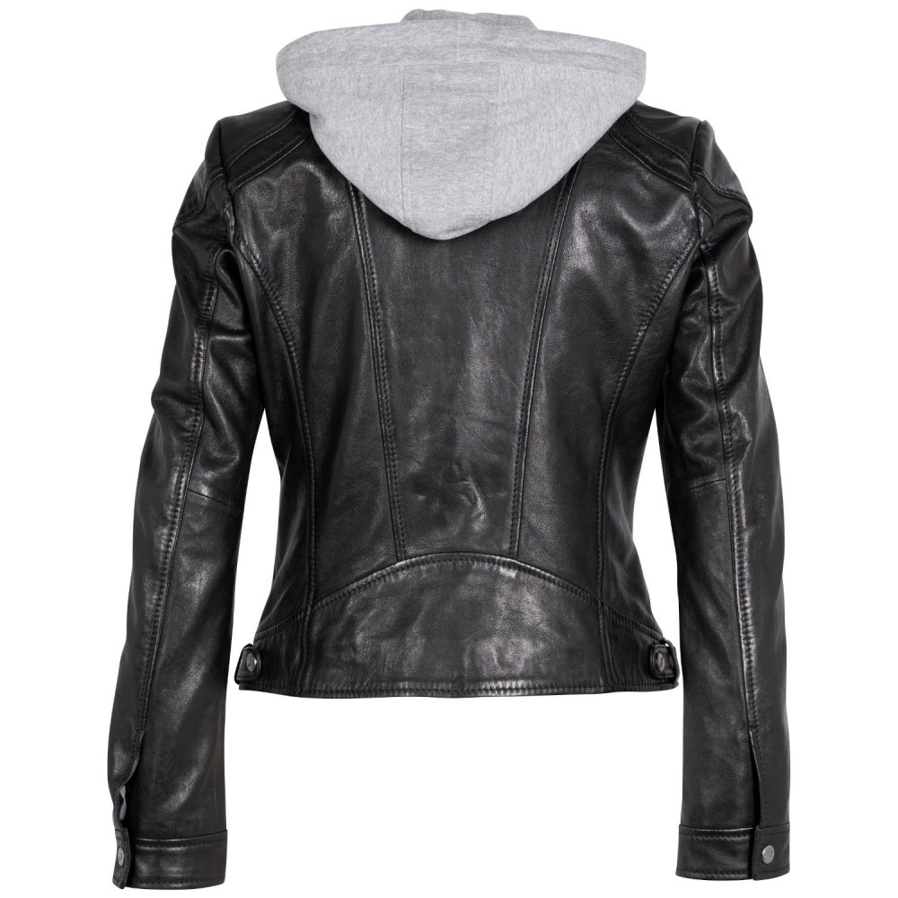 Geaca de Piele Dama Mauritius Neagra MWAdila - readytowear