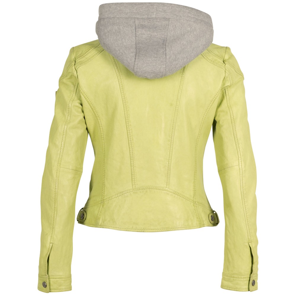 Geaca de Piele Dama Mauritius Verde Lime MWAdila - readytowear