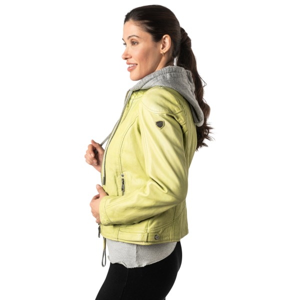 Geaca de Piele Dama Mauritius Verde Lime MWAdila