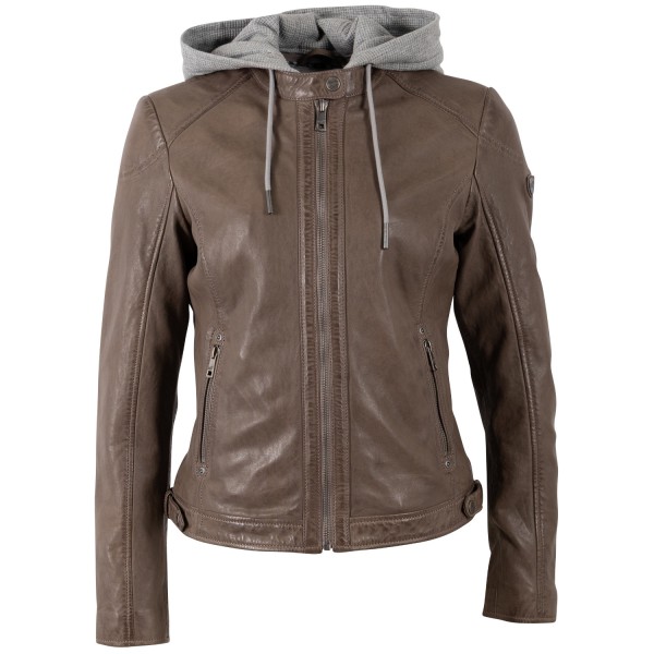 Geaca de Piele Dama Mauritius Maro Deschis MWAlani