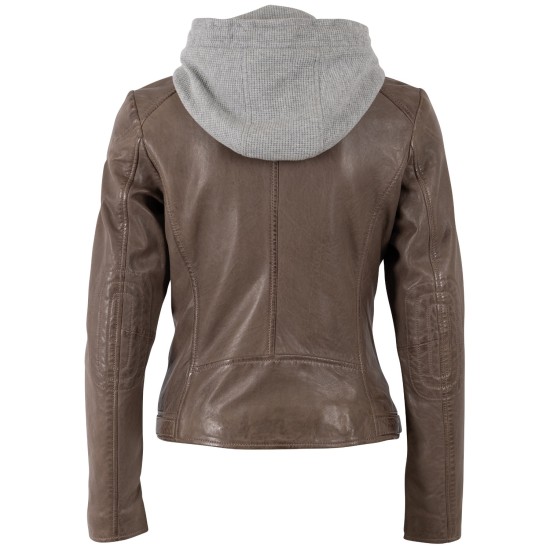 Geaca de Piele Dama Mauritius Maro Deschis MWAlani