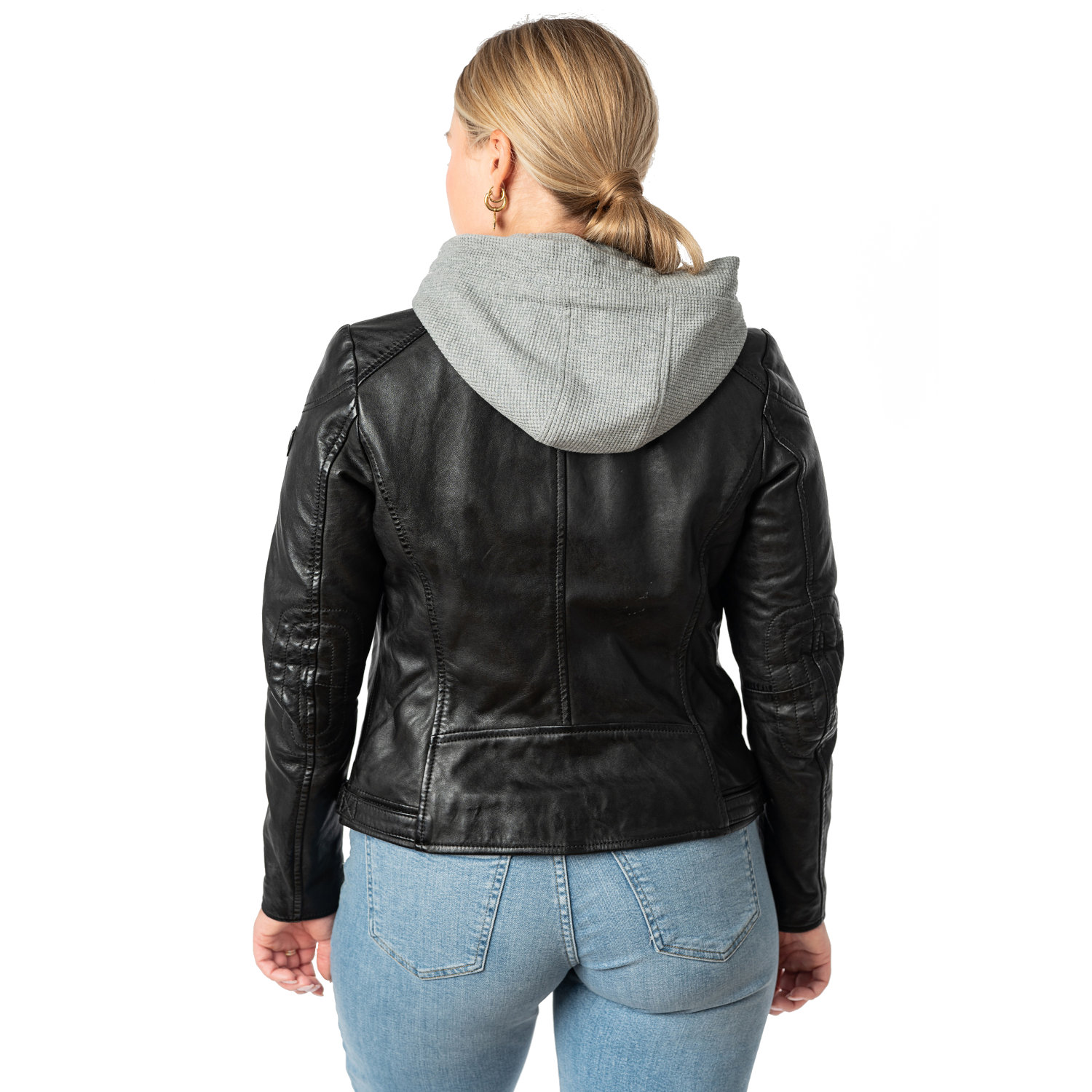 Geaca de Piele Dama Mauritius Neagra MWAlani – Geci de Piele