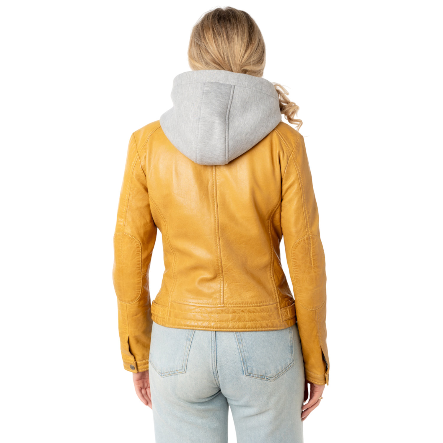 Geaca de Piele Dama Mauritius Galben Inchis MWAleni – Geci de Piele Geaca de Piele Dama Mauritius Galben Inchis MWAleni – Geci de Piele