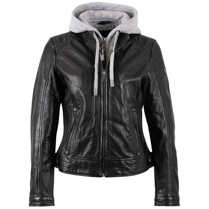 Geaca de Piele Dama Mauritius Neagra MWAleni – Geci de Piele